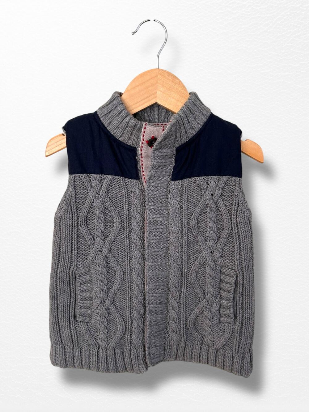 NWT Mud Pie Cozy Sweater Vest, 12-18 Months